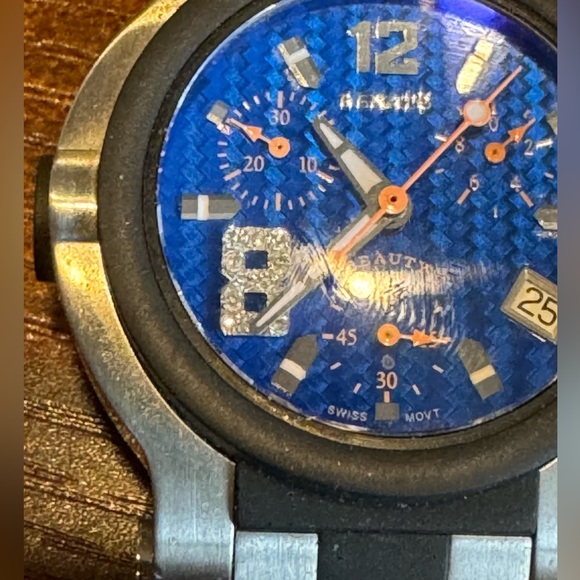 Renato Beauty Diamond Dial Chronograph Dive Watch EUC - Picture 5 of 9